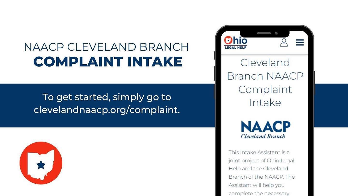 We've just launched the Complaint Intake Assistant through a partnership with Ohio Legal Help. The Assistant will help you complete the necessary information for the Cleveland NAACP to review your request for help with discrimination. 

Visit the link in our bio
